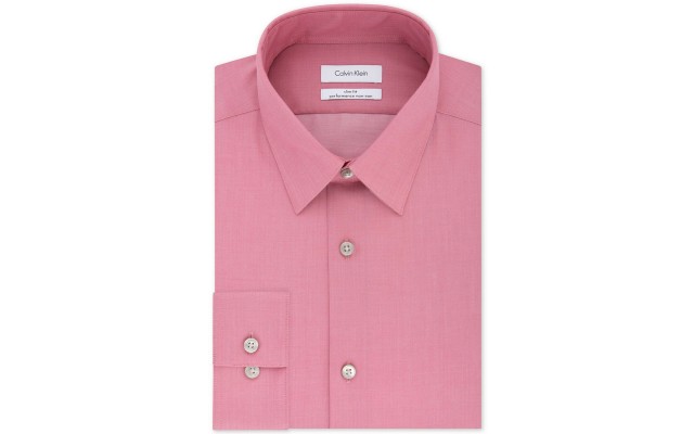  Steel Men’s Slim Fit Non Iron Performance Herringbone Point Collar