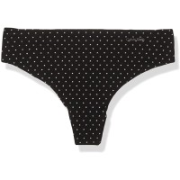 Calvin Klein Women’s Invisibles No Panty Line Thong Panty (Twinkle Star, Small)