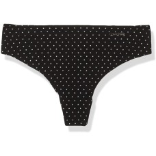 Calvin Klein Women’s Invisibles No Panty Line Thong Panty (Twinkle Star, Small)