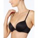  Women's Perfectly Fit Push Up Plunge Memory Touch Bra, Black, 32 D