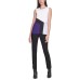   Women's Plus Size Colorblocked Top White, White, 0X