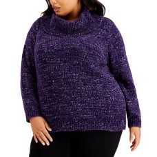 Calvin Klein Women's Plus Size Cowlneck Sweater