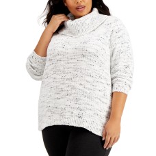 Calvin Klein Women's Plus Size Cowlneck Sweater