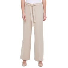 Calvin Klein Women’s Tie-Front Wide-Leg Pants