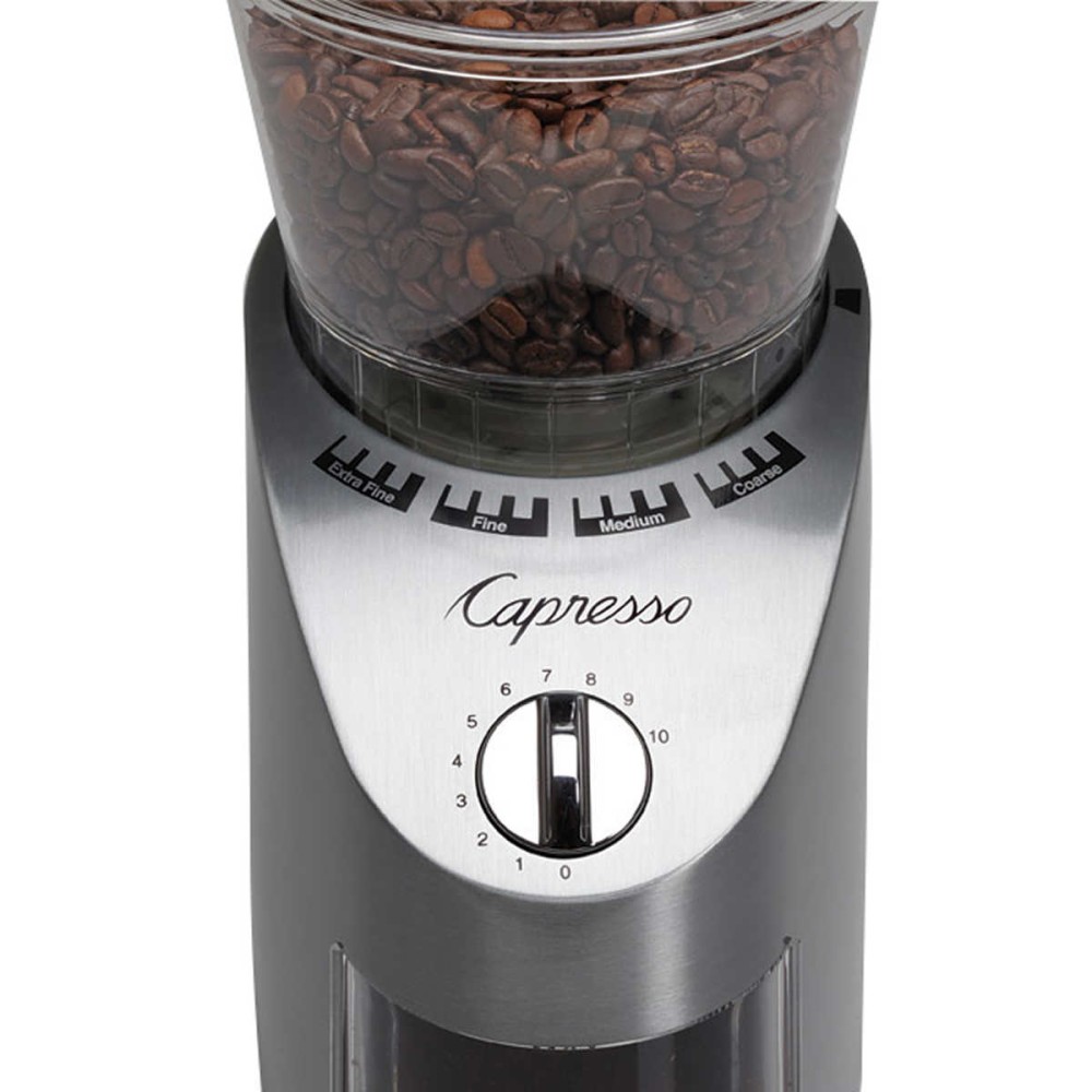 Capresso Metal Die-Cast Housing Conical Burr Grinder