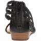 Carlos by  Women Strappy Gladiator Cage Sandals, Black, 6.5 M
