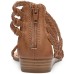 Carlos by  Women Strappy Gladiator Cage Sandals, Brown, 6 M