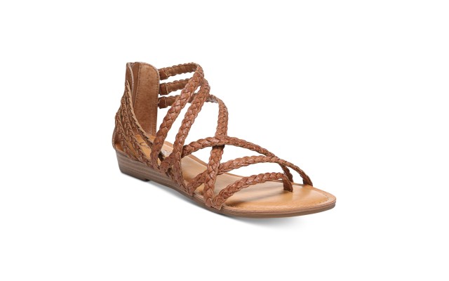 Carlos by  Women Strappy Gladiator Cage Sandals, Brown, 6 M