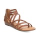 Carlos by  Women Strappy Gladiator Cage Sandals, Brown, 6 M