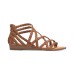 Carlos by  Women Strappy Gladiator Cage Sandals, Brown, 6 M