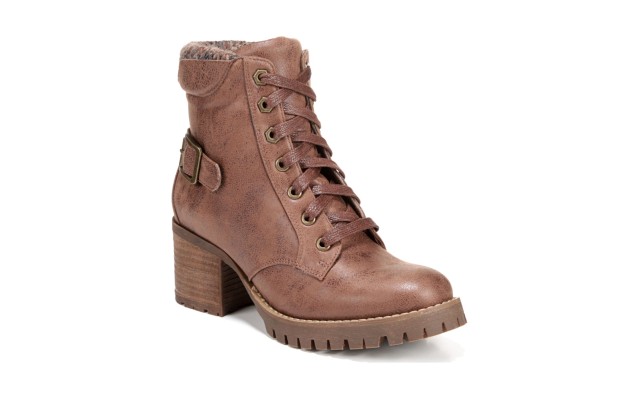 Carlos by  Women's Gibson Buckle Ankle Boots, Dark Brown, 6 M