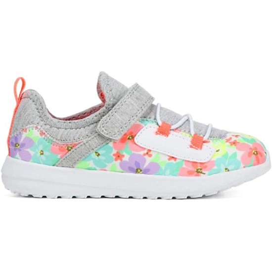 Carter’s Toddler & Little Girls Boom 2 Floral Athletic Sneaker, Grey Print, 11