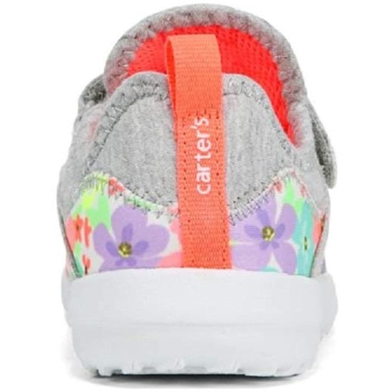 Carter’s Toddler & Little Girls Boom 2 Floral Athletic Sneaker, Grey Print, 11