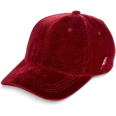 Celebrate Shop Velvet Baseball Cap (Burgundy Red)
