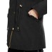  Juniors’ Faux-Fur Trim Hooded Parka Coats, Black, Large