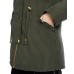  Juniors’ Faux-Fur Trim Hooded Parka Coats, Green, Large