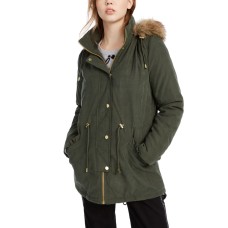 Celebrity Pink Juniors’ Faux-Fur Trim Hooded Parka Coats