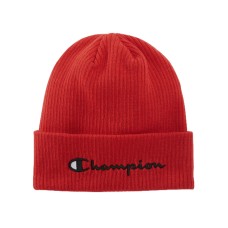 Champion Men’s Cuffed Ribbed-Knit Beanie (Red)