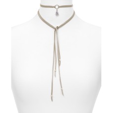 Chan Luu Leather Choker Necklace, 40″