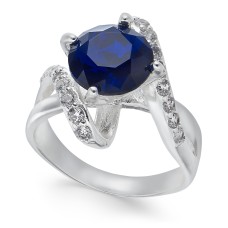 Charter Club Crystal Stone Bypass Ring