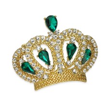 Charter Club Gold-Tone Crystal Crown Pin