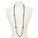  Gold-Tone Crystal & Imitation Pearl Burst Strand Necklace(42+2)