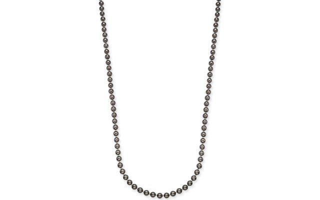 Gold-Tone Imitation Mocha Pearl Strand Necklace, (42″ + 3″)