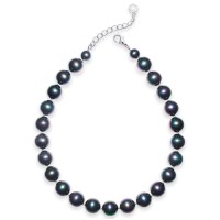 Charter Club Imitation 14mm Pearl Collar Necklaces, Gray