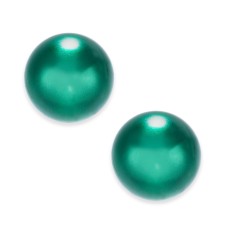 Charter Club Imitation Pearl (12mm) Stud Earring, Green