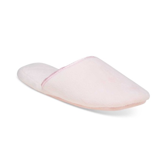  Microvelour Scuff Slippers (Petal Pink, S)