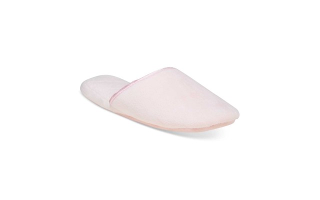  Microvelour Scuff Slippers (Petal Pink, S)