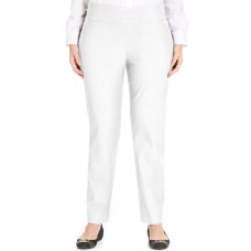 Charter Club Plus Size Cambridge Tummy-Control Pull-On Pants (White, 18)
