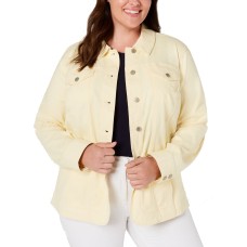 Charter Club Plus Size Denim Jacket 1X – Yellow