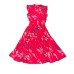  Plus Size Printed Ruffle-Sleeve Shirtdress, Dark Pink, 18W