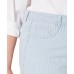  Plus Size Railroad-Striped Denim Skirt 18W – Aqua