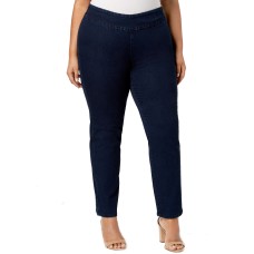 Charter Club Plus Size Stretch Denim Pull-On Jeans (16W – Blue)