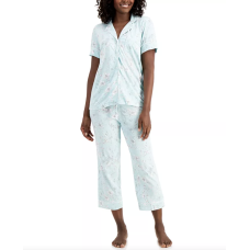 Charter Club Printed Capri Pants Pajama Set