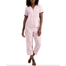 Charter Club Printed Capri Pants Pajama Set