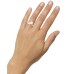  Rose Gold-Tone Pavé & Imitation Pearl Double-Row Rings, Rose White, 5