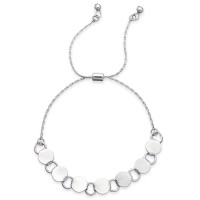 Charter Club Silver-Tone  7″-10″ Circle Slider Bracelet
