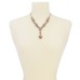 Silver-Tone Crystal & Stone Lariat Necklace (17+2)