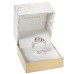  Silver-Tone Triple-Cubic Zirconia Ring