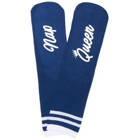  Slipper Socks with grippers, Navy, 9-11