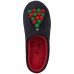  Tree Pom-Poms Clog Slippers with Memory Foam (Black, X-Large)