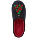  Tree Pom-Poms Clog Slippers with Memory Foam (Black, X-Large)