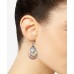  Tri-Tone Textured Disc Drop Earrings,Pink