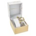  Two-Tone Stainless Steel Charm Bracelet Watch (28mm)