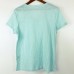  V-neck Pajama Top, Light Blue Solid, Large