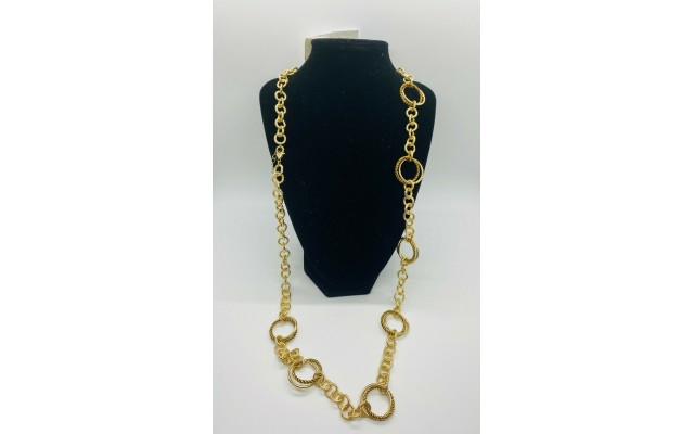  Women Gold Tone Statement Necklace