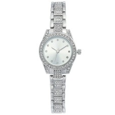Charter Club Women’s Crystal Silver-Tone Bracelet Watch (27mm)